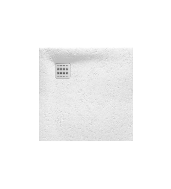Brodzik kwadratowy 800 x 800 mm syfon w komplecie BIAŁY TERRAN ROCA