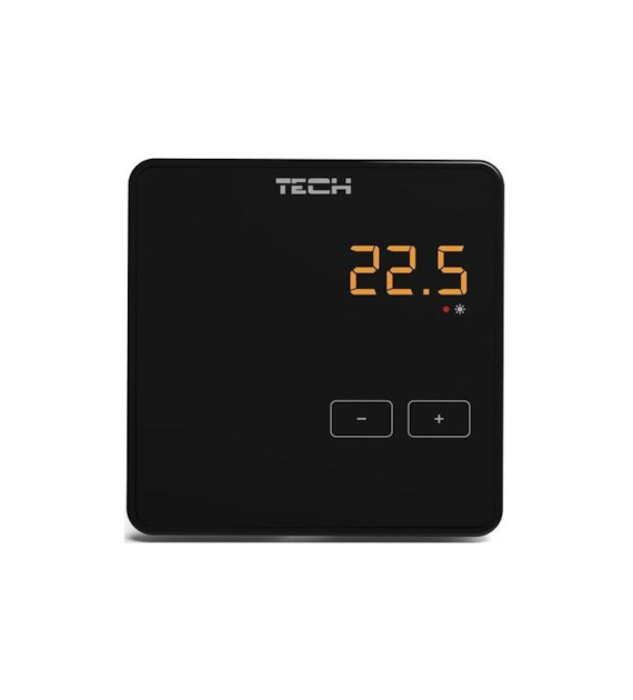 TECH Bezprzewodowy regulator pokojowy czarny R-8z