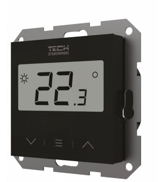 TECH Bezprzewodowy regulator pokojowy czarny F-8z