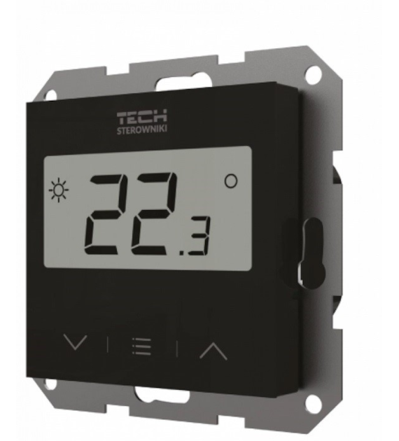 TECH Bezprzewodowy regulator pokojowy czarny F-8z