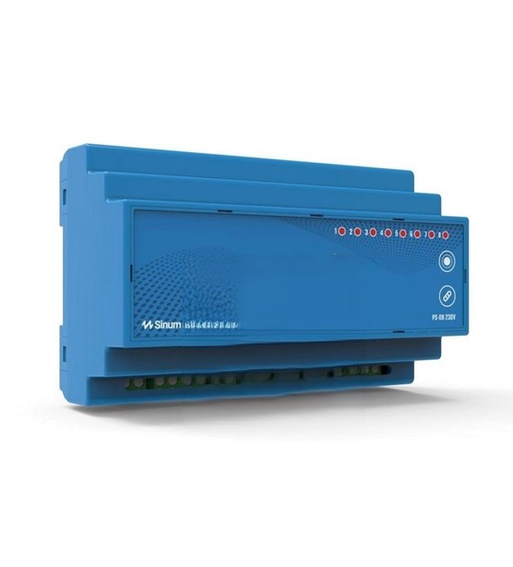 TECH przewodowy przekanik DIN 8x wyjście beznapięciowe TECH SBUS PS-08m 230