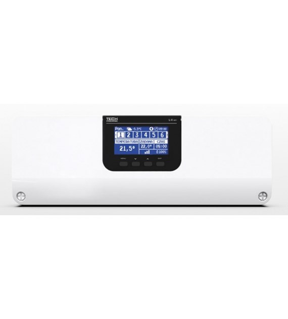 TECH Przewodowo-bezprzewodowy sterownik zaworów termostatycznych (8 sekcji) komunikacja RS485 L-X z wbudowanym modułem WIFI