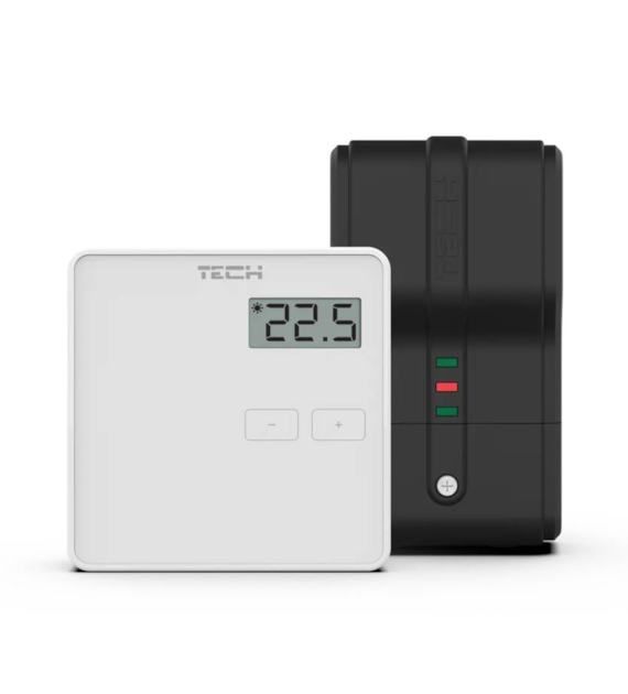 TECH Bezprzewodowy regulator pokojowy dwustanowy biały ST-294 v2