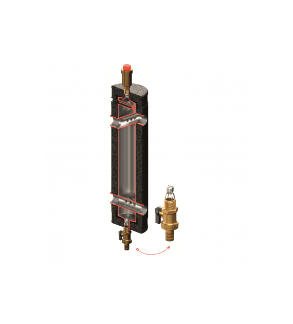 Sprzęgło hydrauliczne ocieplone SHE-CD Condens do 135 kW, 40/100 EPP