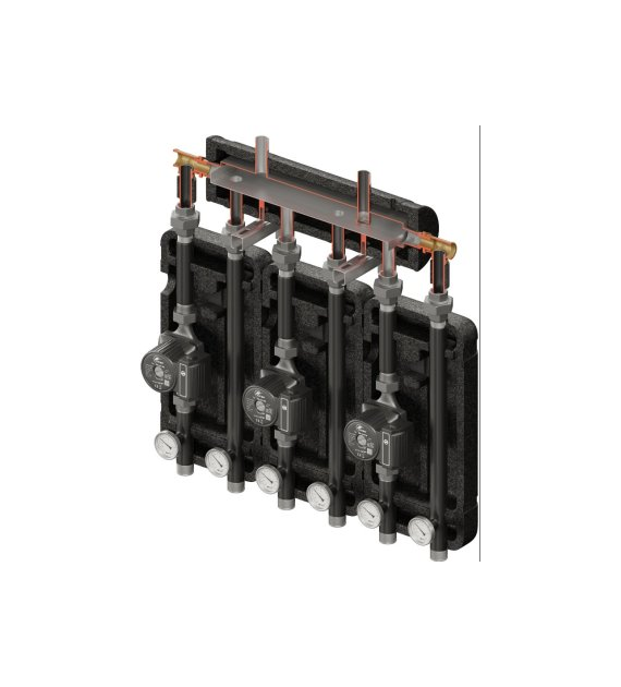 Brygada 3D+ 8000 (KRE 3D, 3 x grupa UNI, pompy DN25 LFP)