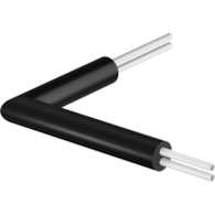 UPONOR Ecoflex kolano przyłączeniowe Twin 2x32x2,9/140