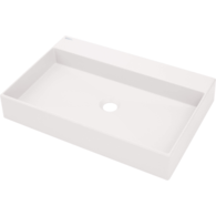 Umywalka CORREO ALABASTER STAWIANA NA BLAT, 600x400 MM