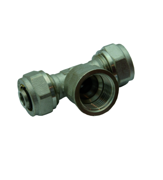 Trójnik skręcany PEX 16 x 1/2 x 16 GW ( DN15 )