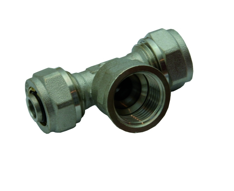 Trójnik skręcany PEX 16 x 1/2 x 16 GW ( DN15 )