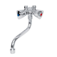 Bateria prysznicowo-umywalkowa trójdrożna z wylewką 210mm 21823 BIAWAR