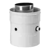 Adapter 80/125 prosty biały do kotłów ACV SX-TD80/125AAB - SPIROFLEX