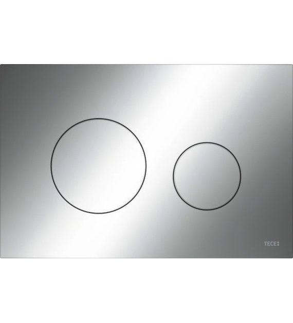 Przycisk spłukujący podwójny do WC TECEloop 216 x 145 x 6 mm z tworzywa sztucznego chrom połysk