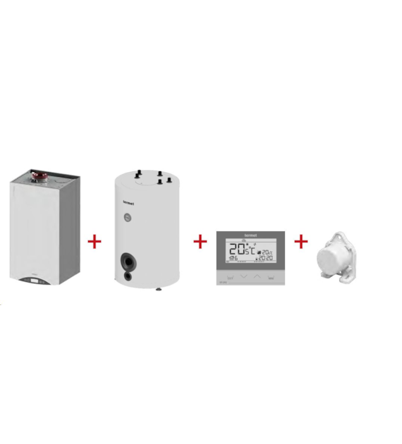 Pakiet: Gold Plus II 20, zasobnik SG Plus 140l, regulator ST-292 v3, czujnik temperatury zewnętrznej