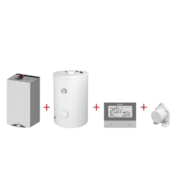 Pakiet: Gold Plus II 20, zasobnik SWK 120l, regulator ST-292 v3, czujnik temperatury zewnętrznej