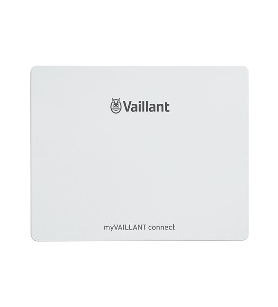 VR 940f myVaillant connect moduł  komunikacji internetowej. Montaz nascienny lub dołączany do urzadzenia. Umożliwia współpracę regulatorów z aplikacją myVaillant. Wyposażony w złącze eBUS. Połączenie sieciowe poprzez LAN lub WiFi.