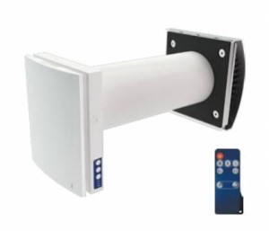 VENTS jednostka wentylacji decentralnej z ceramicznym, higroskopijnym wymiennikiem ciepła i wylotem zewn. AH-10WHITE160DUO
