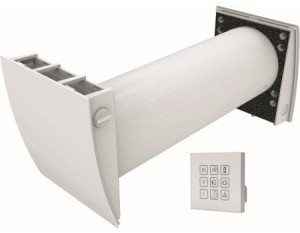VENTS jednostka wentylacji decentralnej z ceramicznym, higroskopijnym wymiennikiem ciepła i wylotem zewn. AH-11WHITE160