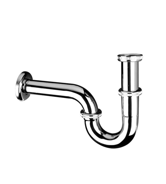 MCALPINE Syfon umywalkowy rurowy 11/4 x32mm bez spustu CHROM