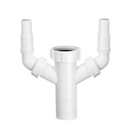 MCALPINE Przedłużka do syfonu zlewozmywakowego 11/2 x40mm z podłączeniem do pralki i zmywarki