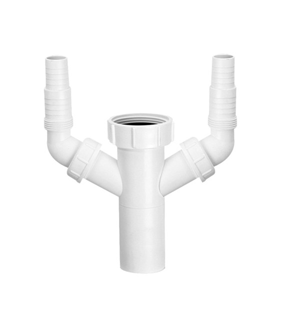 MCALPINE Przedłużka do syfonu zlewozmywakowego 11/2 x40mm z podłączeniem do pralki i zmywarki