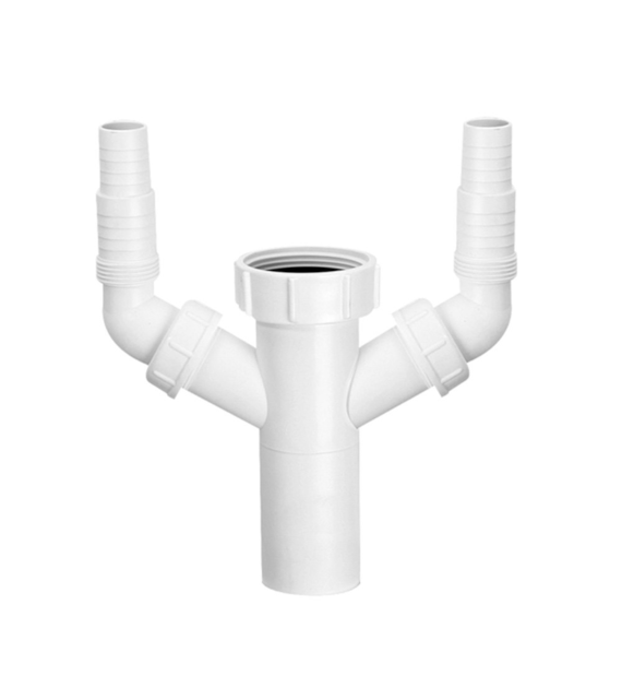 MCALPINE Przedłużka do syfonu zlewozmywakowego 11/2 x40mm z podłączeniem do pralki i zmywarki