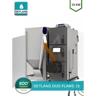 SETLANS Kocioł centralnego ogrzewania DUO FLAME 15 pelletowy