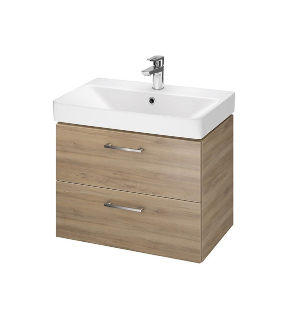 Set B280 Lara Mille 60 Slim Orzech Dsm (Szafka + Umywalka) LARA CERSANIT