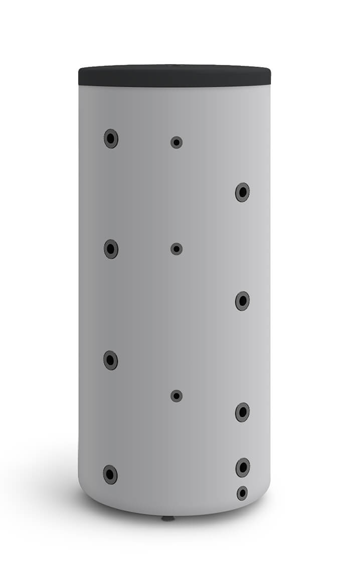 Zbiornik buforowy SG(B) czarny 2000L z wężownicą spiralną 4.5m2, rozbieralna miękka pianka poliuretanowa 100mm, skay GALMET