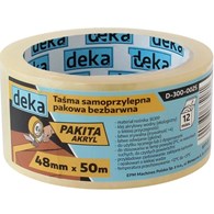 Taśma pakowa BEZBARWNA 48mm x 50m DEKA