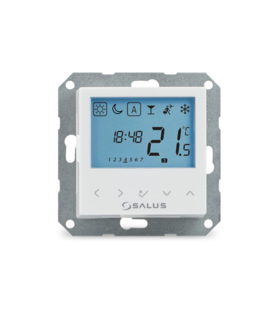 SALUS przewodowy, podtynkowy elektroniczny regulator temperatury BTRP230, programowalny, 230 V