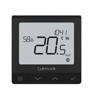 SALUS przewodowy, podtynkowy regulator temperatury SQ610B Quantum, 230 V, czarny