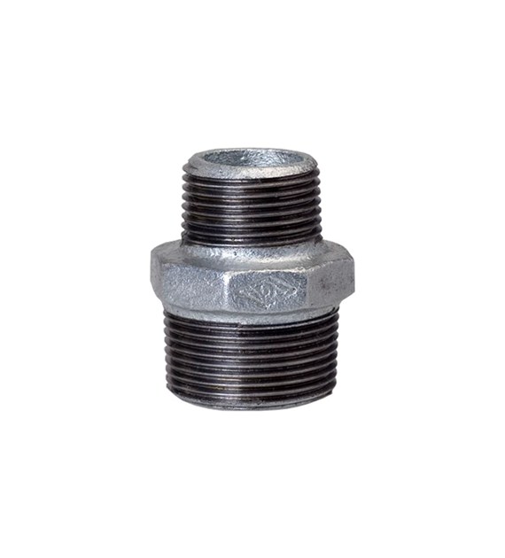 Nypel redukcyjny ocynkowany 2 1/2 x2  ( DN65 x DN50 ) ARKA