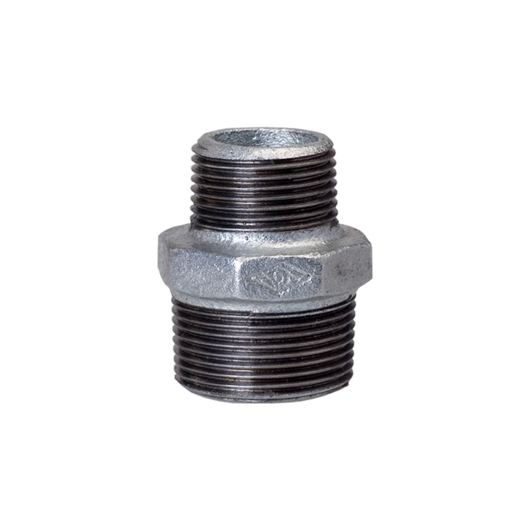 Nypel redukcyjny ocynkowany 2 1/2 x2  ( DN65 x DN50 ) ARKA