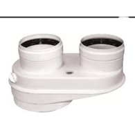 Adapter rozdzielczy kotła (3529) Powietrzno-spalinowy O80/125 na O80/80, PP BUDERUS