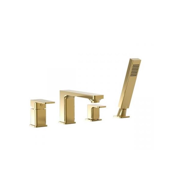 LOFT GOLD Bateria wannowa 4-otworowa stojąca VALVEX