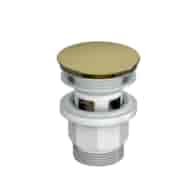 Automatyczny korek spustowy z przelewem SOFT BRUSHED GOLD VALVEX