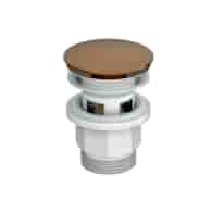 Automatyczny korek spustowy z przelewem SOFT SATIN COPPER VALVEX