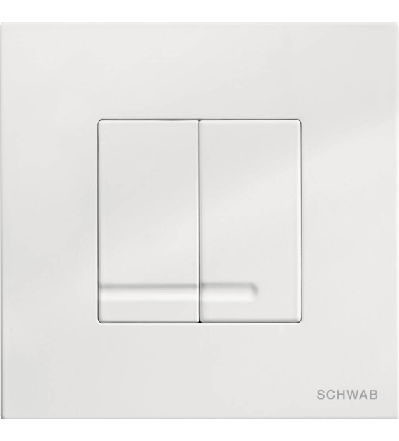 Przycisk spłukujący ARTE DUO BIAŁY do DUPLO 380/399 SCHWAB
