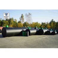 Zbiornik szczelny (szambo) 10m3 HDPE Z, długość 3.6m, średnica 2.0m WOBET HYDRET