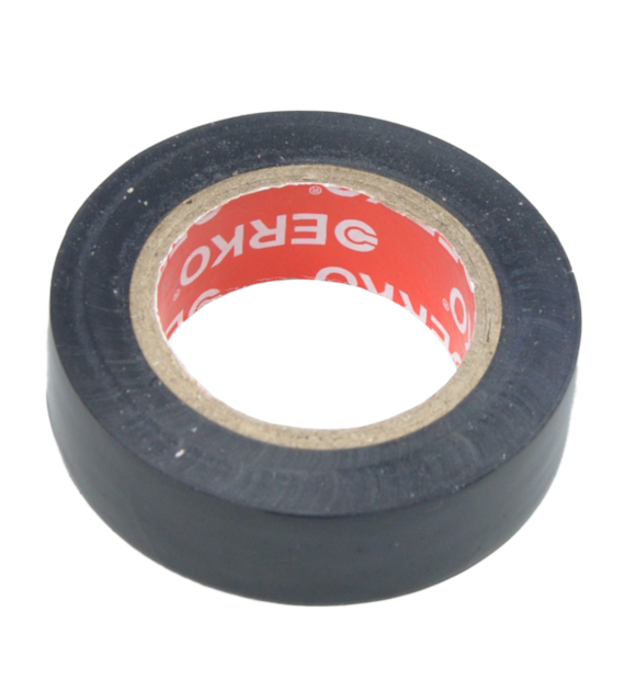 Taśma elektroizolacyjna PVC 19x20mm czarna ERKO