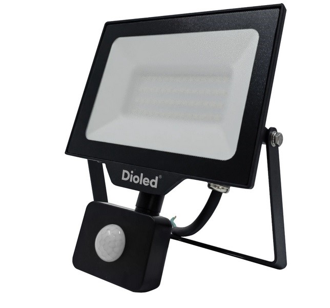 Naświetlacz LED ATRIA 50W 6500K 4250lm czujnik ruchu IP44 Dioled