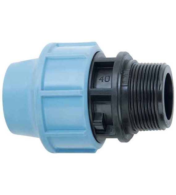 Złączka redukcyjna z gwintem zewnętrznym zaciskowa do wody PE 32x1 1/4  PA AGAFLEX