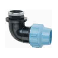 Kolano redukcyjne z gwintem wewnętrznym PE 75 x 3  AGAFLEX