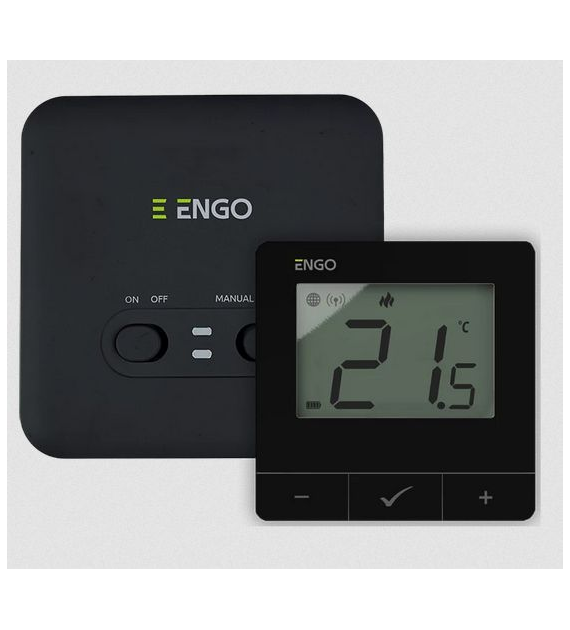 Internetowy, bezprzewodowy regulator temperatury, Wi-Fi, E20i-BW,CZARNY ENGO