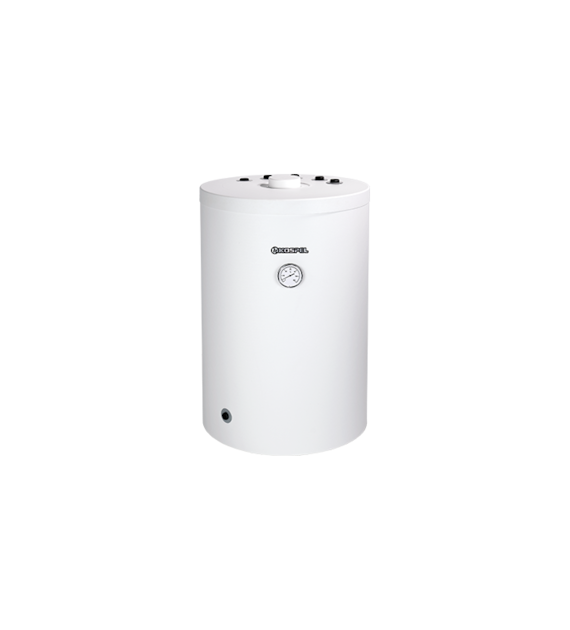 Wymiennik c.w.u. stojący z wężownicą, króćce w górę SWK-150 150L KOSPEL