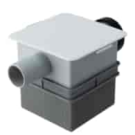 Syfon podtynkowy ISN32 R14 do skroplin DN32 - 100x100 mm IVENSIS