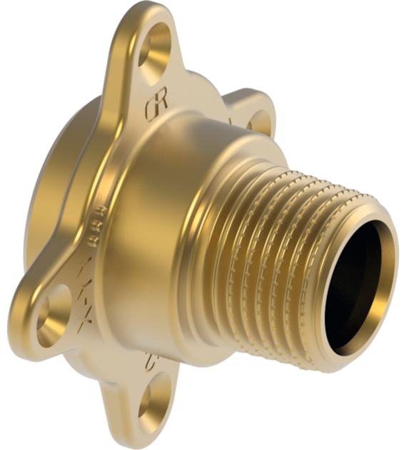 Mufa mosiężna z kołnierzem Rp 1/2  x Rp 1/2  GW TECE