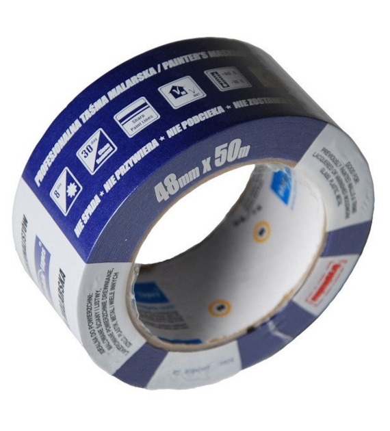 Taśma malarska BLUE MASKING 48/50mm niebieska BLUE DOLPHIN