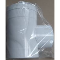 Kolano redukowane [nowe]  PP-AL  87' DN60/100mm x 80/125mm z rewizją z uszczelką [EPDM] RICOM