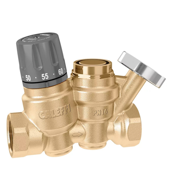 Termostatyczny zawór do cyrkulacji c.w.u. 3/4  z termometrem CALEFFI